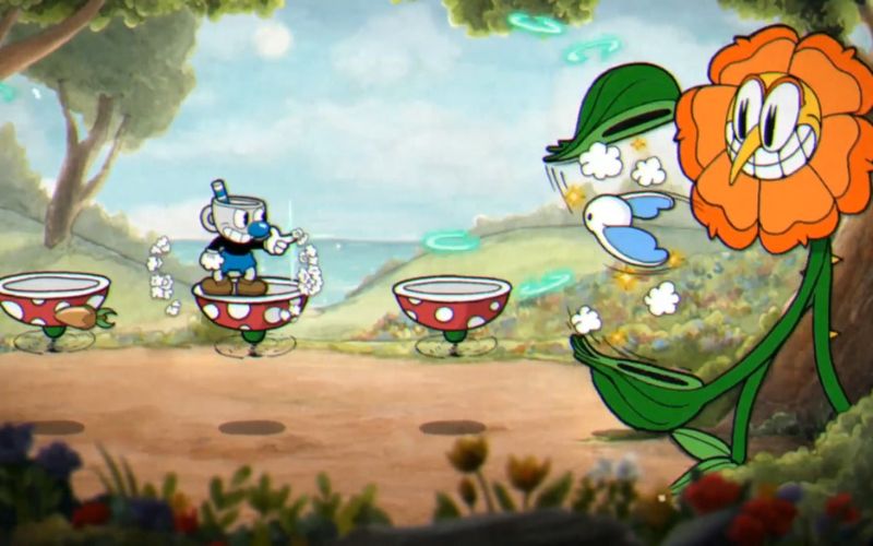 Gameplay trong Cuphead PC đầy thử thách và gây cấn