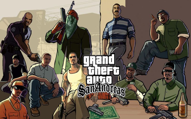 Top 10 game offline hay cho PC: Grand Theft Auto: San Andreas