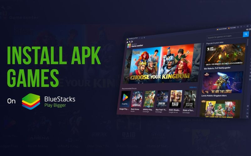 Tải game miễn phí thông qua Bluestacks